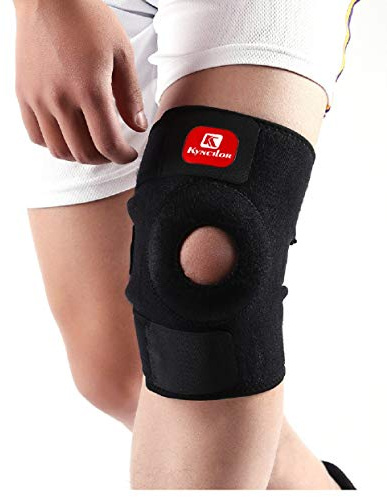 JLTPH Genouillère Rotulienne pour Femmes et Hommes, Attelle de Sport Genouillère Réglable Antidérapante Genouillère Protège Genou Protège la Genouillère avec Velcro