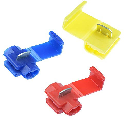 UKCable-Ties 15Pack Red Blue Yellow Wire Connectors, Quick Splice Connector Terminals, Electrical Wire Splice Connectors, Quick Connector