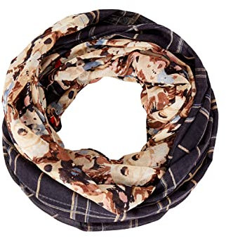 TOM TAILOR Damen Loop Halstuch mit Muster