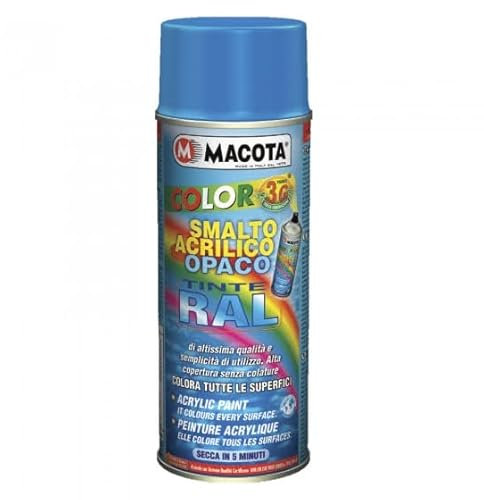 HITOPSELLER® MACOTA A60190 Vernice RAL Spray all'ACQUA Trasparente Lucido 400 ml