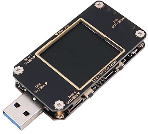 WANGCL USB Tester Voltmeter mit Bluetooth USB Power Meter Digital Voltage Power Display Farbe USB Multimeter Tester