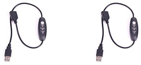 KLKNE 2 x USB 5 V-12 V Temperaturregler Heizung Thermostat 3 Geschwindigkeiten einstellbar 24 W