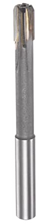 sourcing map Hartmetall Reibahle 10.3 mm, 4 Schneidig, H8/H7 Genauigkeit, Sandstrahlbeschichtung Maschinenreibahle für Metall Holz Loch Reiben, Gerade Nut Hochgeschwindigkeitsstahl Werkzeug