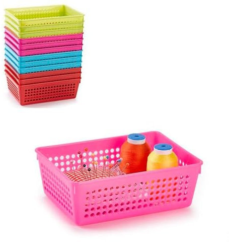 Plastic Forte Cesta colador 18x13x6,5 cm 11473 surtida