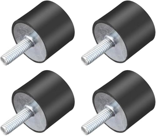 Silentblock VD, 4 Silentblock Antivibrations-Gummidämpfer, Antivibrations-Gummiisolatorhalterungen, automatischer Antivibrations-Schalldämpferblock (VDM8 30x30)