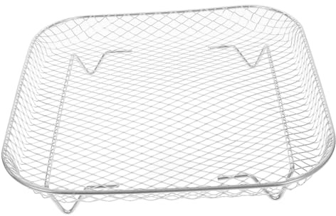 LALADEFIEE Edelstahl Grillrost Für Heißluftfritteuse - Quadratisches Rack Für Gleichmäßige Wärmeverteilung Ideal Zum Grillen Und Braten Von Fleisch Und Gemüse Vielseitiges Zubehör Für Ofen Und Bbq