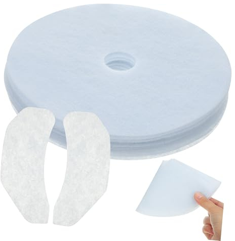 Universal Cotton Dryer Exhaust Filter Pads White 4 Pack 9x13 Inch | Tumble Dryer, Replacement Lint Screen Set, Intake and Vent Filters, Easy to Replace, Wide Compatibility
