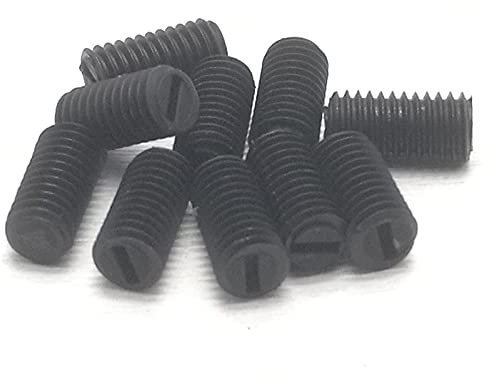 dvnFWKc Kit de Classification des vis fermées, Jeu de vis sans tête Fendues en Plastique et Nylon Noir M3/4/5/100, 6/8 pièces(M5 x 10)