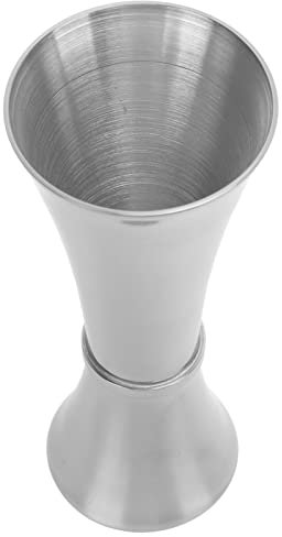 Nikou Double Jigger 304 Stainl Steel, Thicken Design, Wide Opening, Glossy Appearance, Easy Cleaning, Alcohol Measuring Tool, 1 oz & 2 oz Measurements, Bar Jigger