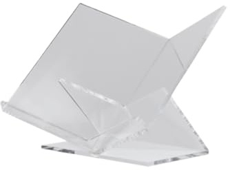XHZMDWOU Buchständer Kochbuchhalter Transparentes Bücherregal, Freihändiger Leseständer, Geeignet for Küche Und Büro Leseständer für Küche