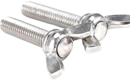 Supkancl Tornillos de Mariposa de Acero Inoxidable 316, de 3 a 5 Piezas, con Forma de Mariposa, M4, M5, M6 y M8.(20mm,M6-3PCS)