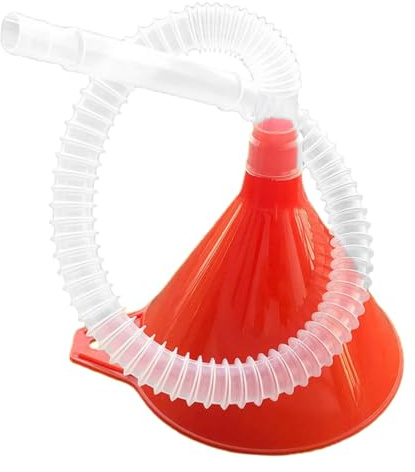 HORIALENCE 2pezzi Imbuto di Plastica per Olio Motore e Carburante Imbuto per Cambio Olio Motore e Serbatoio Benzina per Auto e Moto con Ampio Apertura per Travaso Liquidi