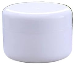 Pot vide en plastique for cosmétiques, 10g/20g/30g/50g/100g, bouteilles d'échantillon rechargeables, Pot de voyage for crème for le visage, Lotion, conteneurs de maquillage, 10 pièces(White,10g)