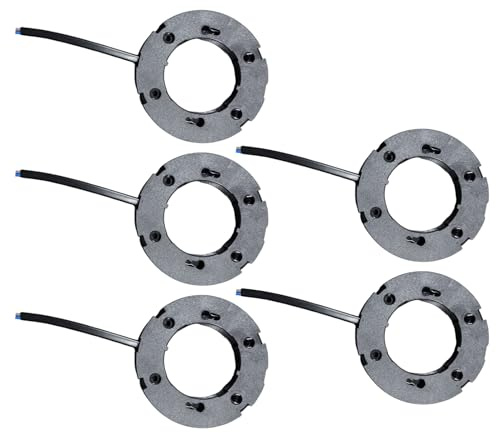 Gissroys Confezione da 5 cavità luminosa in plastica resistente al calore con luci a corda, compatibile con lampadine, facile installazione per la conversione di portalampada a LED