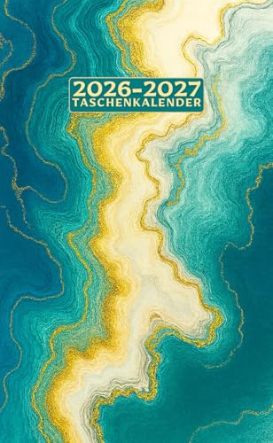 Taschenkalender 2026–2027: Kompakter 2-Jahres Monatsplaner mit Jahresübersichten und Notizseiten