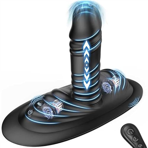 BElSAR Prostate Massager Male Sex Toys for Men, Riding Grinding But Plug Anal Toys Women Sex Toy Adut Toys AI APP Remote Control 9 Vibrating 3 Thrusting, Anal G Spot Vibrator Strapless Strap-On Dildo