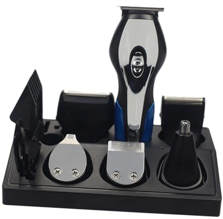 Zerodeko USB Wiederaufladbarer Herren Rasierer und Trimmer Set Multifunktionales Gesichtspflege Kit mit Nasenhaartrimmer Edelstahlklingen Kompakt und Tragbar für Präzises Schneiden und