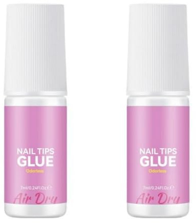 7ml * 2pcs Glue Gel, Nagelkleber, Nagel Kleber Für Tips, Nägel Zum Aufkleben, Press On Nails, Nagelkleber Für Kunstnägel, Nagel Kleber Nagelklebern Für Eingerissene Nägel, Für Kunstnägel, Falsche
