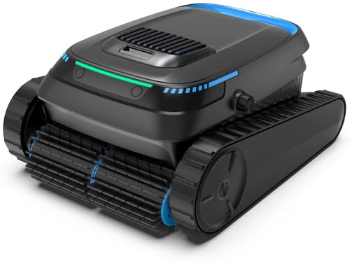 BOTLUXE PC10 Poolroboter Boden und Wand, Wasserlinie,18927LPH Powerreiniger | (2026 Upgrade) Poolsauger Akku Kabelloser, Intelligenter Navigation, Poolreiniger für Pools bis zu 170㎡, Schwarz