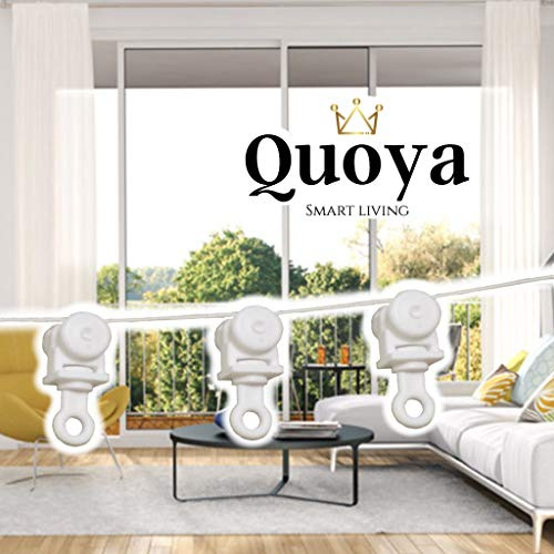 Quoya Smart Curtain Track- Wave Curtain Set (Suitable for up to 275inches Track) (for QL500 ONLY, NOT Suitable for QL600/AT5810/BL01/SW01)