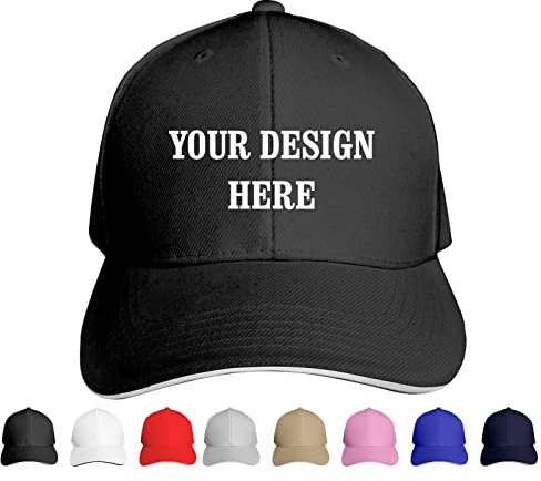 Custom Baseball Cap Sandwich Hut Personalisierter Trucker Hut Hip Adjustable Hop Hut für Sport Team Aktivitäten Unisex