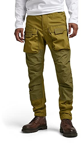 G-STAR RAW herr Byxor 3D rak tapered Cargo, Grön (Smoke oliv D19756-d384-b212), 31W / 34L