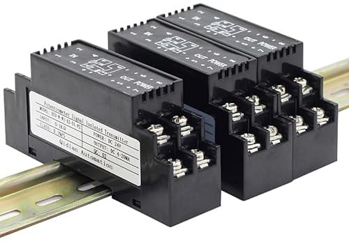 Potentiometer Signalgeber 0-5 kOhm 10 kOhm Eingang 4-20 mA 0-10 V Ausgang Widerstandsgeber 1 Eingang 1 Ausgang DC24V (Color : 0-10V Output, Size : 0-10K ohm Input)