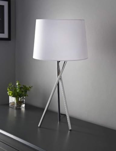 DEENZ Tripod Design Table Lamp Give Your Home Decor Office Living Room A Truly Contemporary Look (White)