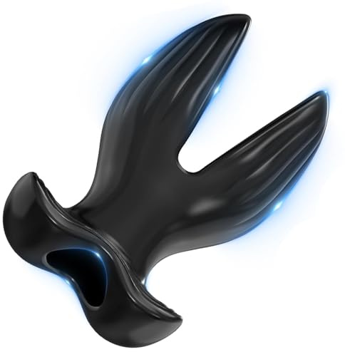 BDSMJOY Plug anale cavo, Dilatatore anale a forma di V, Plug Anale-Dilatatore Donna, Donne Uomo Coppia Dilatatori Anali SexToy, Plug Anali Sexytoysys per coppie principianti professionali (M)