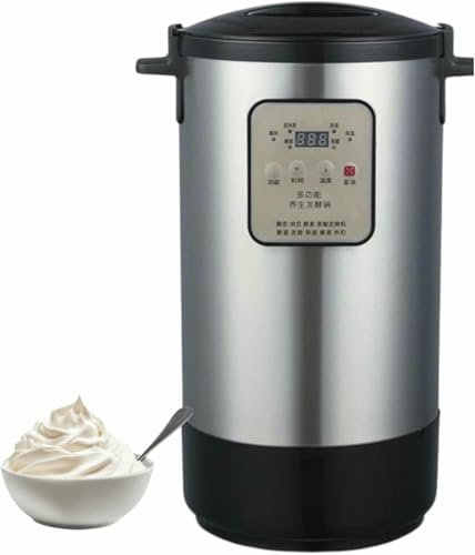 HOTAPEPU Macchina da Yogurt Automatica di 12 L/18 L, Macchina per Yogurt in Acciaio Inossidabile, Macchina di Fermentazione Commerciale, Pannello Intelligente ~/