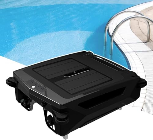 Limpiafondos Robótico Automático Con Energía Solar,Skimmer Inalámbrico, Modo De 2 Velocidades,Con Evita Obstáculos, Limpieza Continua Diurna Y Nocturna,Indicador LED,Para Todo Tipo De Piscinas