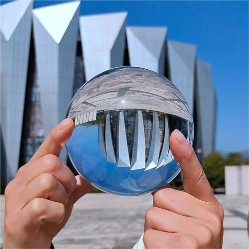 ZZGXWM Sfera di cristallo da 40 mm, sfera in vetro trasparente per fotografia, decorazione della casa e regalo portafortuna