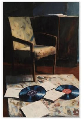 Poster su tela con musica sparsa, decorazione per camera da letto, ufficio, stanza, regalo, 20 x 30 cm