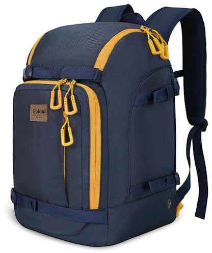 Borsa impermeabile per scarponi da sci ,Borsa per Scarponi da Sci e Snowboard Unisex,Imbottito ,Design Ventilato ,con scomparto per casco e cinghie ,Per scarponi da sci,caschi,occhiali,guanti