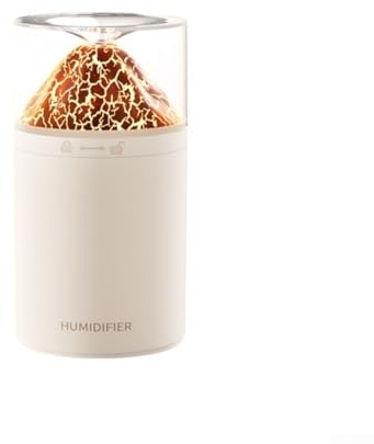 Difusor de aceite esencial de 300 ml, con aromaterapia ligera de gran capacidad, mini atomizador funcionamiento silencioso para el hogar, dormitorio, oficina, escritorio (blanco)