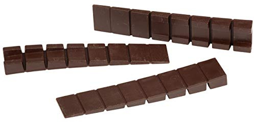Furniture Alignment Leveller Wedges │ brown │ 20 pieces │ 7 breakable segments │ 100 x 20 x 1-8 mm │ Wheel Chocks │ Mounting Wedges │ by FD-Workstuff