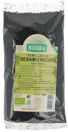 Biográ Sesamo Negro 250G Biogra Bio Envase De 250 Gramos Biográ 500 g