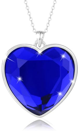 PAVELS Halskette Damen HERZ DES OZEAN Herzkette Kette Damen Silberkette Silber 925 - Geschenke für Frauen, zum Geburtstag, zur Hochzeit, zum Jahrestag