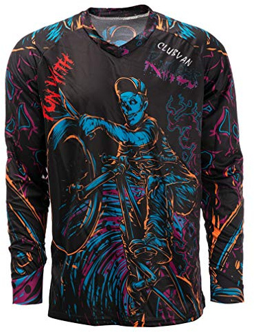 Maillot de Cyclisme pour Homme VTT Motocross Jersey Long VTT Usure de vélo