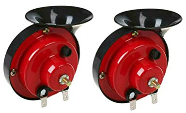 Tianbi 2Pcs 300Db Zughupe Lkws Lautes Elektrisches Schneckenhorn Motorrad Schneckenhorn Auto Motorrad Zughörner Kit Lkws Super Laute Zweifarbige Schneckenlufthornsirene
