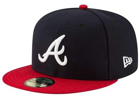 New Era Atlanta Braves Navy 59Fifty Basecap - 7 3/4-62cm (XXL)