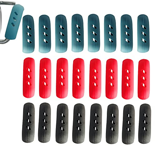 ZAHD 12 Paar Topfgriffe Halter Heiß Griffhalter Hitzeschutz Topfgriff Wärmeisolierter Topfhalter Rutschfester Kochen Klemmgriffen verbrühungssicher für Gusseiserne Woks Pfannen Bratpfannen （3 Farben）