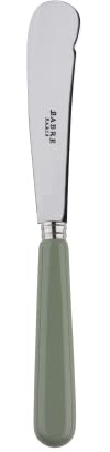 SABRE PARIS - Buttermesser 20cm - Pop - Rundes Buttermesser für Butter, Honig, Marmelade - Edelstahl & Acryl - Spülmaschinenfest - Spargel