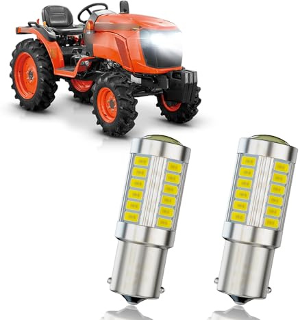 VCSZKXLY Compatible for AYP Sears Husqvarna 532004152 Light, Lawn Mower Bulbs Kit, 1156 Light Bulbs Halogen Replacement, 6000K Cool White, 300% Brightness, 2-Pack