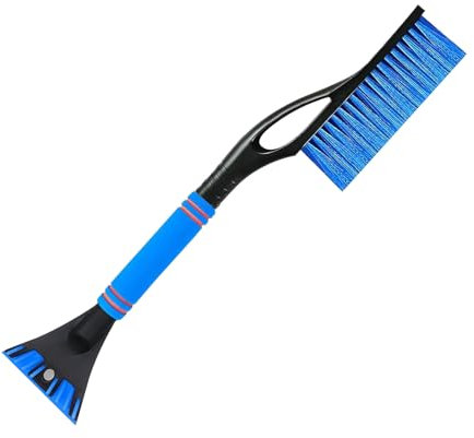 eiskratzer,eiskratzer auto mit besen,2 in 1 Auto Reinigungsbürste,eiskratzer auto,schneebesen auto,kratzer entferner auto,mit rutschfestem Schaumstoffgriff,für Autowindschutzscheibe und Fenster