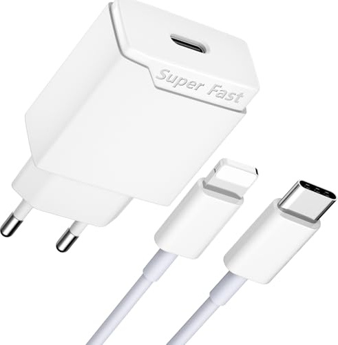 Newding Cargador 25W Rápido Phone 14 13 12, USB C Cable 1.5M Datos