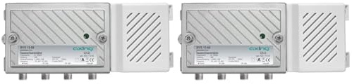 Axing BVS 15-68 Hausanschlussverstärker (38dB, 1006MHz, 100dBµV) mit aktivem Rückkanal 5-65 MHz (Packung mit 2)