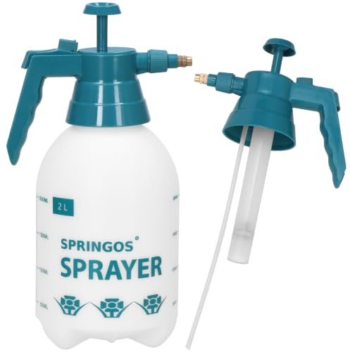 SPRINGOS Handdrucksprüher Pflanzensprüher Feinsprüher 2 Liter