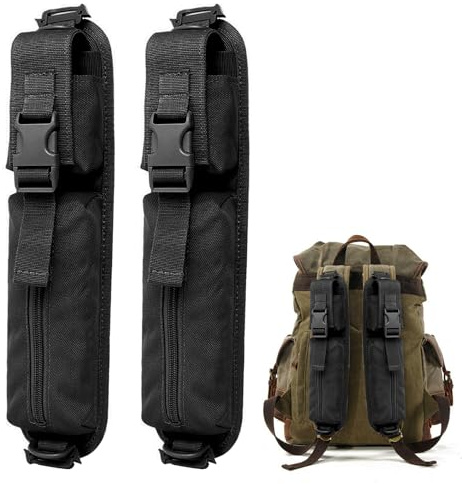 DEARBAG Fjädrar taktisk ryggsäck, slitstark och vattentät axelväska, mobiltelefonficka med dubbel dragkedja och övre ficka, för utomhusträning, vandring, jakt och fiske, Svart, L, Fjädrar