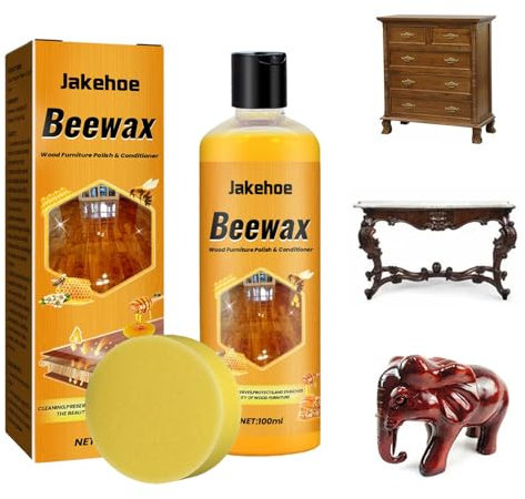 AUTOECHO Bees Wax Möbelpolitur und Reinigungsmittel | 100 ml natürliche Bienenwachspolitur – schützendes Holzreiniger-Spray, multifunktionale Möbelpolitur für, Multisurface